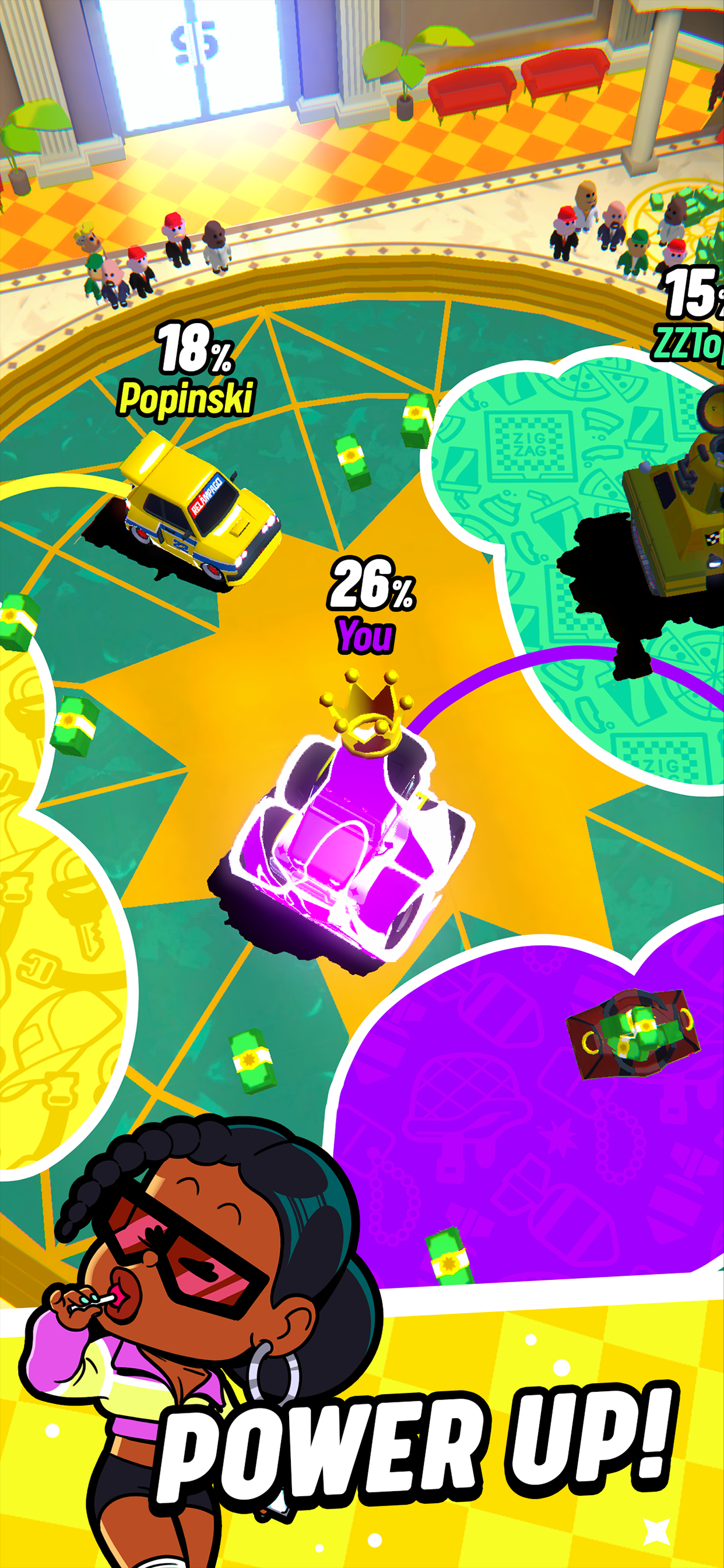 Power up during a Trailz match